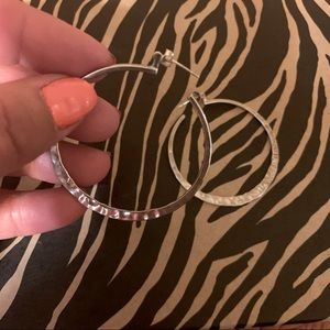 Silpada Silver Hammered Hoops earnings